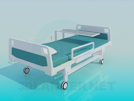 modelo 3D Cama de hospital - escuchar modelo 3D Cama de hospital - escuchar