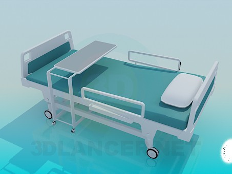 modelo 3D Cama de hospital - escuchar modelo 3D Cama de hospital - escuchar