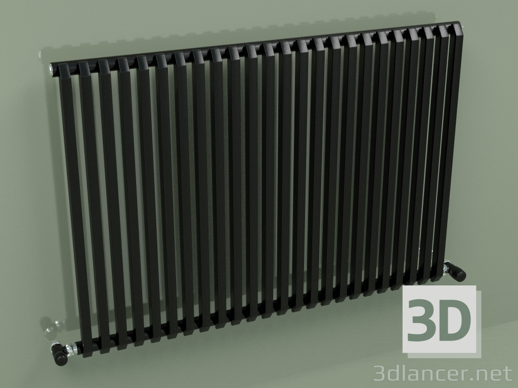 modèle 3D Radiateur SAX (H 680 24 EL, Noir - RAL 9005) - preview