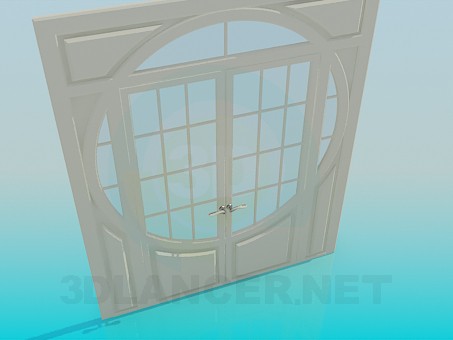 modelo 3D Puerta doble - escuchar modelo 3D Puerta doble - escuchar