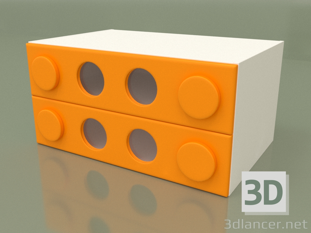 3d model Small chest of drawers (Mango) - preview