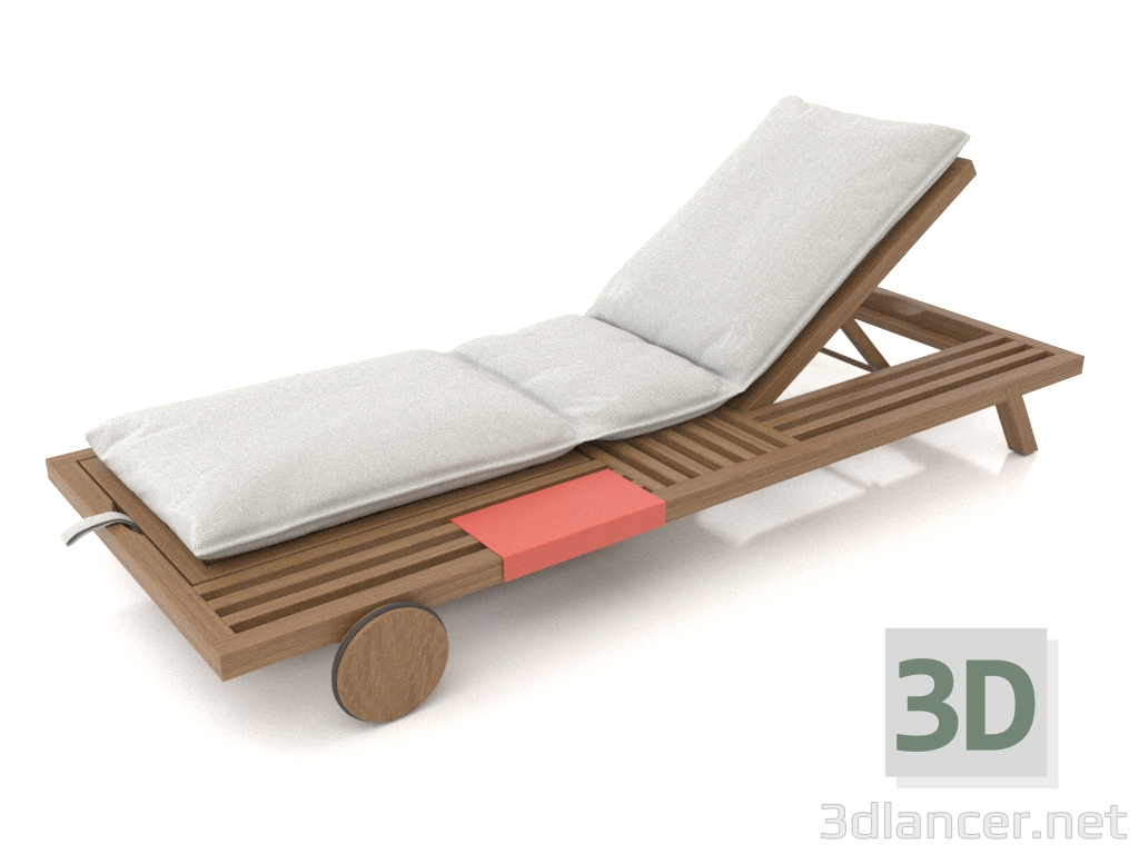 3D Modell Chaiselongue (erhöhte Rückenlehne) - Vorschau