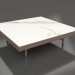 modello 3D Tavolino quadrato (Bronzo, DEKTON Aura) - anteprima