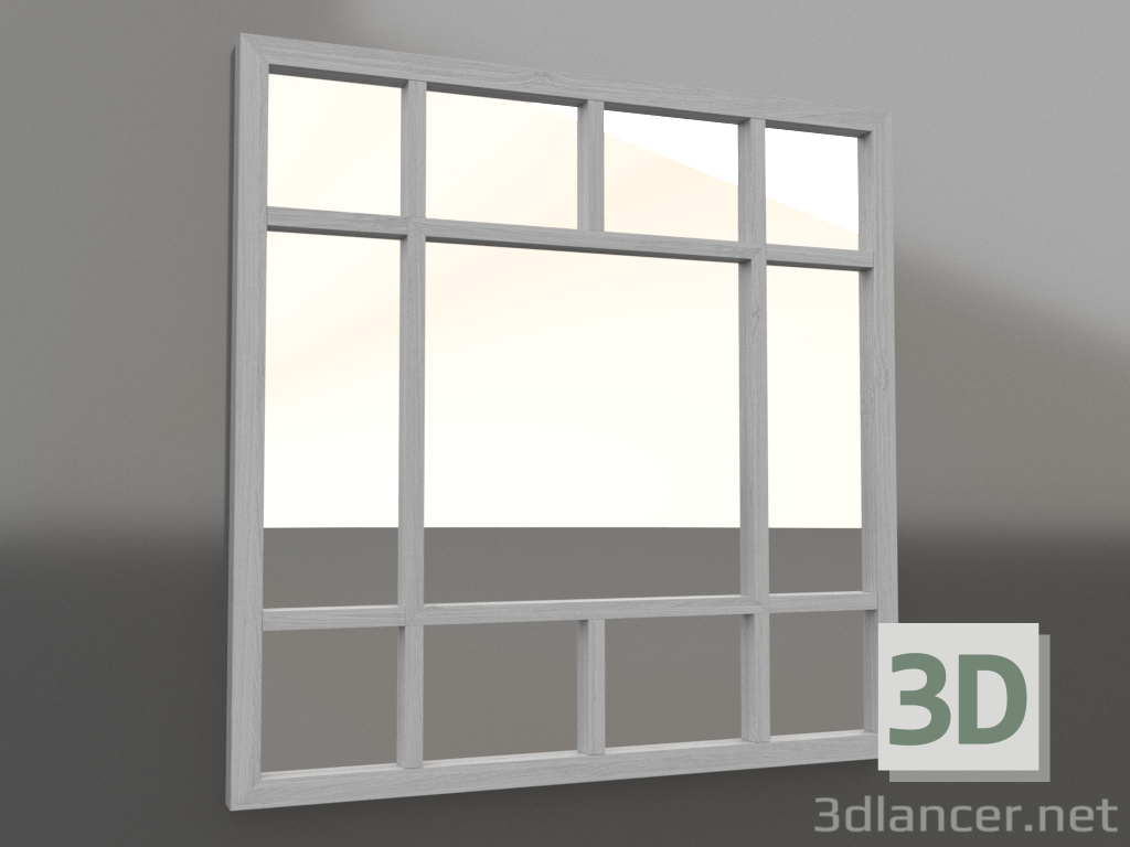 modello 3D Specchio 1 (bianco RAL 9010) - anteprima modello 3D Specchio 1 (bianco RAL 9010) - anteprima
