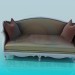 3d model Antique Sofa - preview