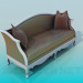 3d model Antique Sofa - preview