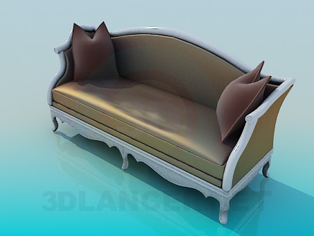 3d model Antique Sofa - preview 3d model Antique Sofa - preview