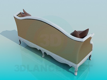 3d model Antique Sofa - preview 3d model Antique Sofa - preview