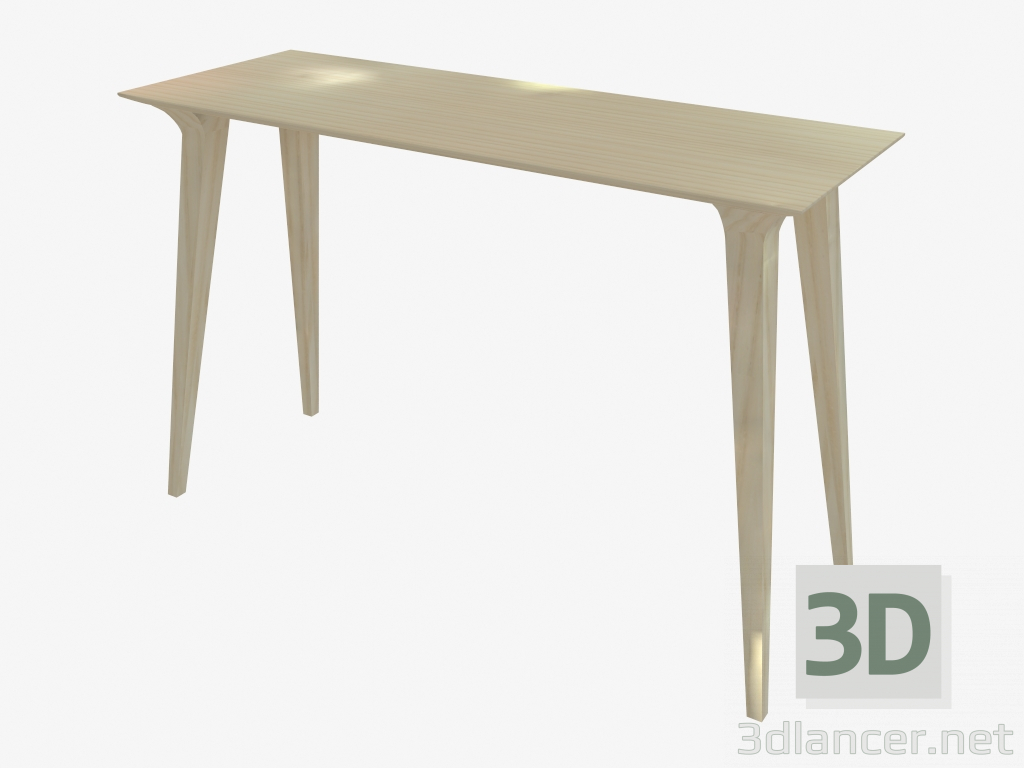 modello 3D Tavolo consolle (frassino 40x110) - anteprima
