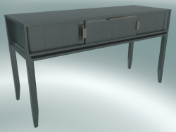 Console with 3 drawers (Gray Oak)