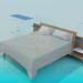 3d модель Двоспальне ліжко – превью