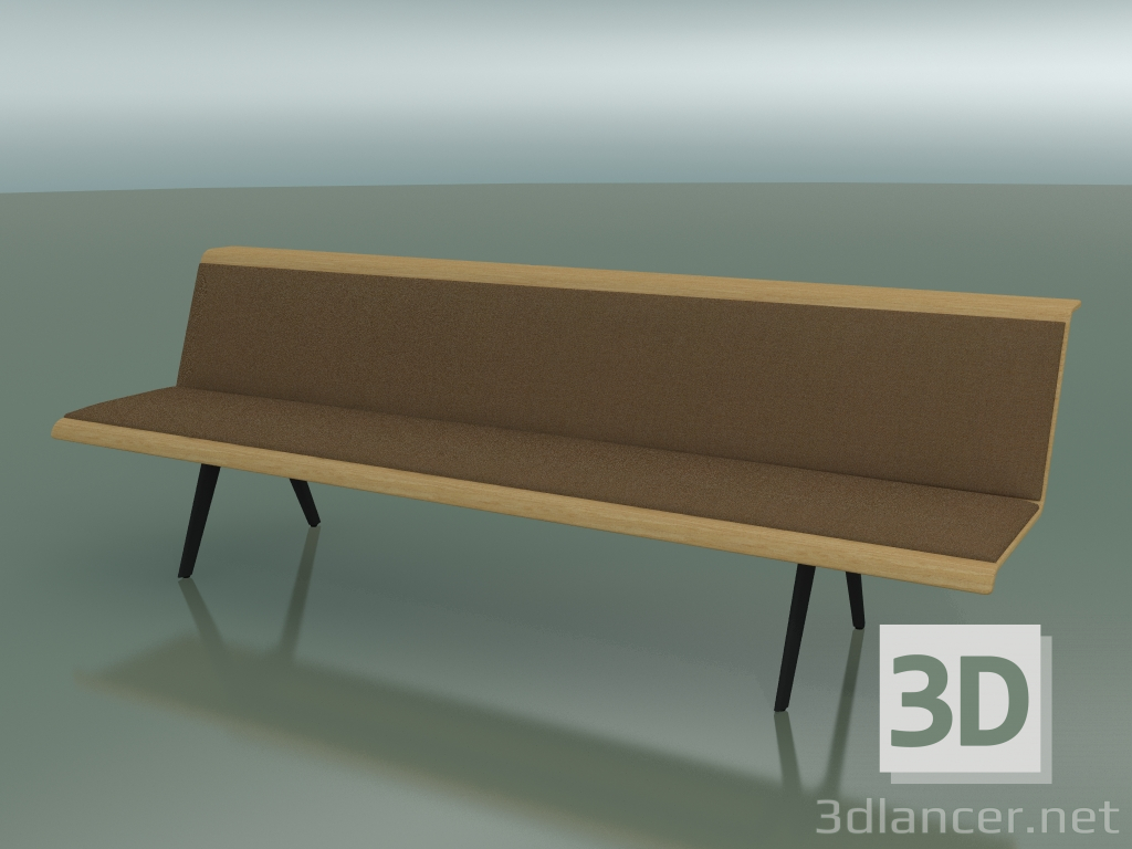 modèle 3D Module central Waiting 4501 (L 240 cm, Chêne naturel) - preview