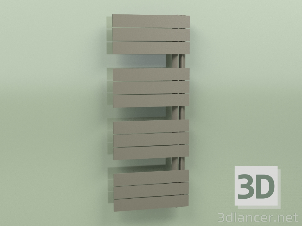 3D modeli Isıtmalı havlu askısı - Elato (1130 x 450, RAL - 7013) - önizleme
