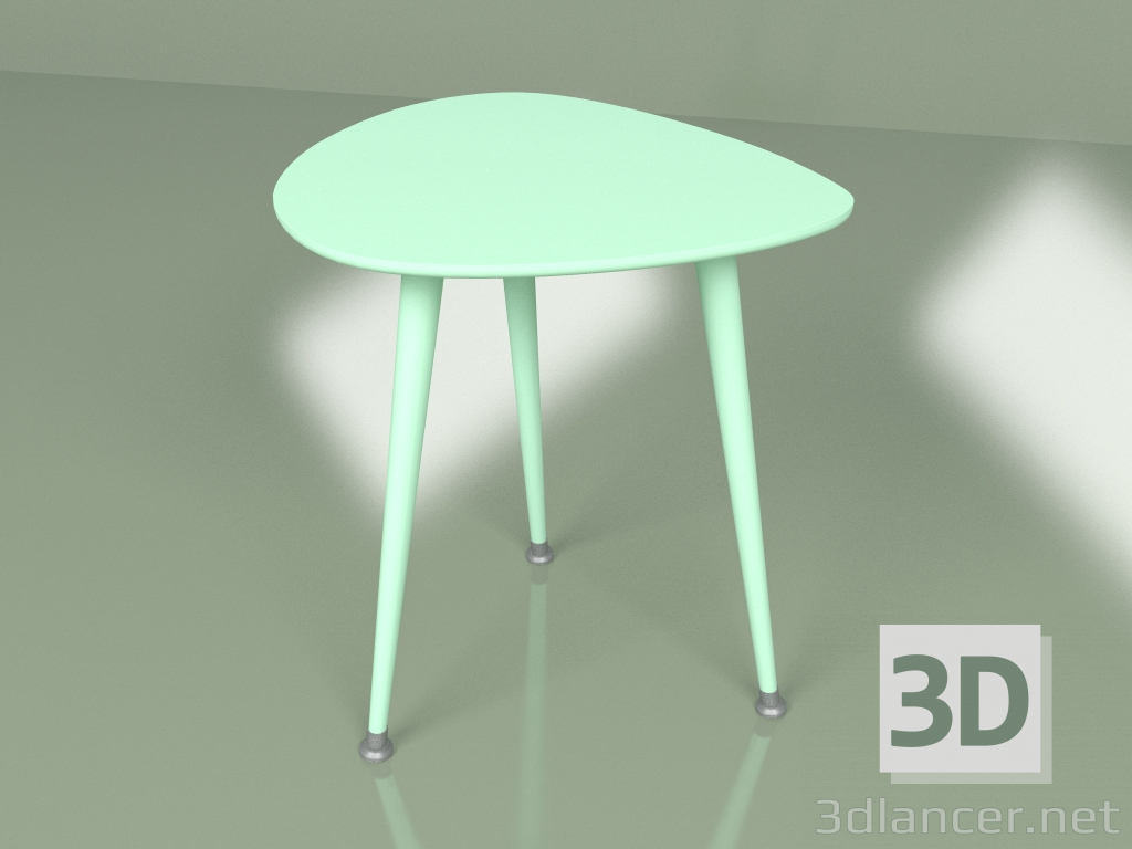 Modelo 3d Drop table lateral monocromático (onda do mar) - preview