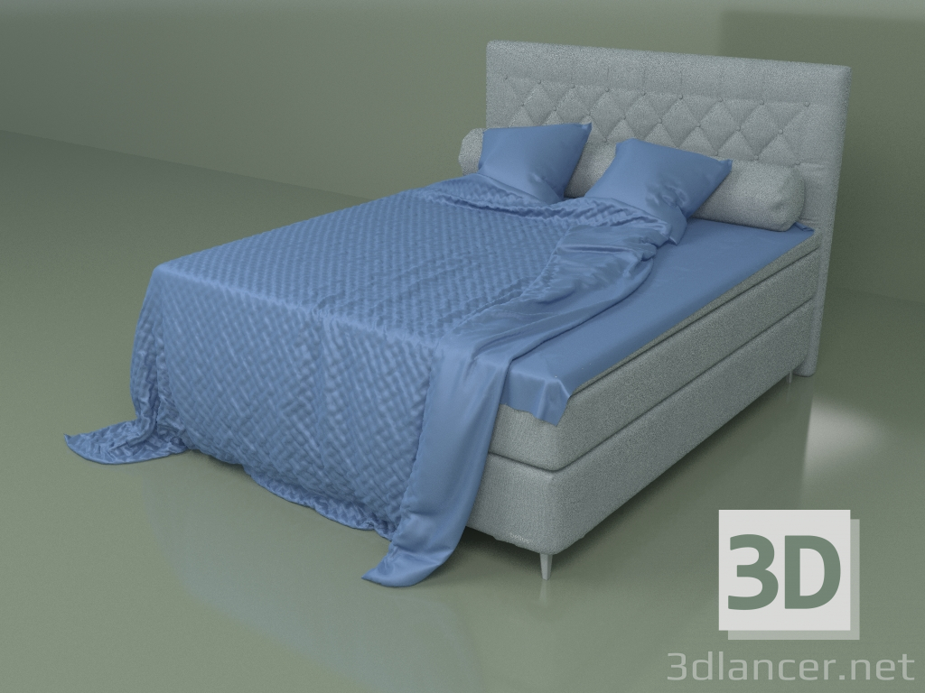 3d model Double bed Continental 1000 - preview