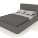 3d модель Ліжко двоспальне Picea 1400 (сірий) – превью
