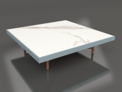 Square coffee table (Blue gray, DEKTON Aura)