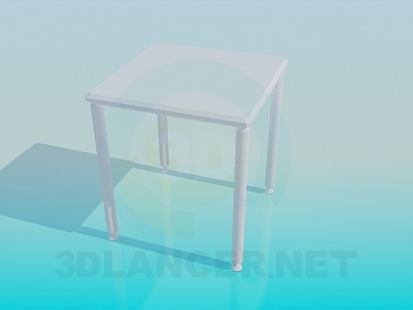 modelo 3D Mesa cuadrada pequeña - escuchar modelo 3D Mesa cuadrada pequeña - escuchar