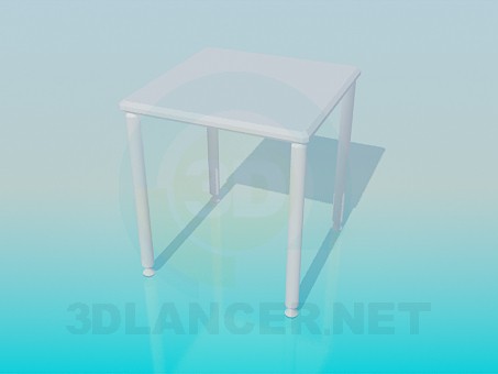 modelo 3D Mesa cuadrada pequeña - escuchar modelo 3D Mesa cuadrada pequeña - escuchar