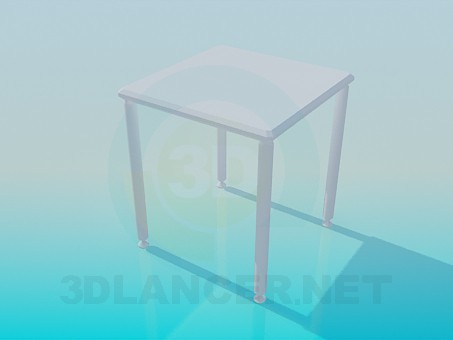 modelo 3D Mesa cuadrada pequeña - escuchar modelo 3D Mesa cuadrada pequeña - escuchar