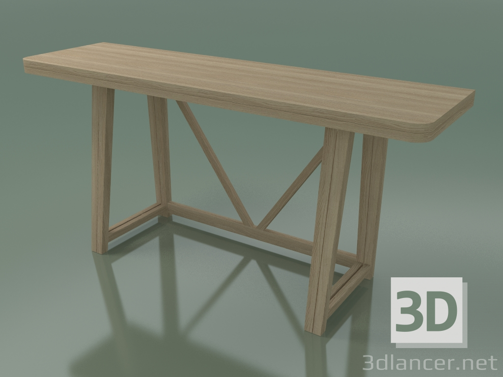 3D modeli Katlanır konsol masası (51, Rovere Sbiancato) - önizleme