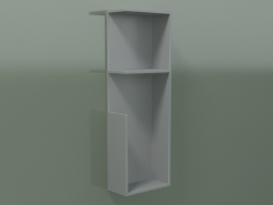 Mensola verticale (90U19003, Silver Grey C35, L 24, P 12, H 72 cm)