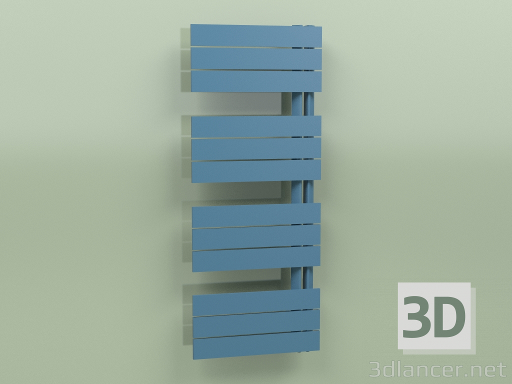 3D modeli Isıtmalı havlu askısı - Elato (1130 x 450, RAL - 5001) - önizleme