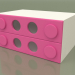 3d model Small chest of drawers (Pink) - preview