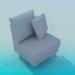 3D Modell Stuhl ohne Armlehnen - Vorschau