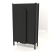 3d model Wardrobe with long handles W 01 (800x300x1400, wood black) - preview
