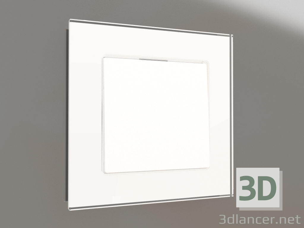 3d model One-gang switch (matte white) - preview