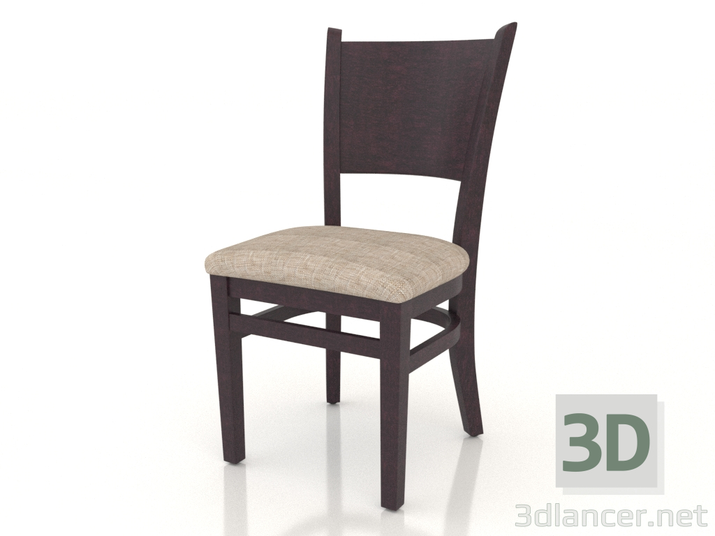 3D modeli Bristol sandalye (gül ağacı) - önizleme