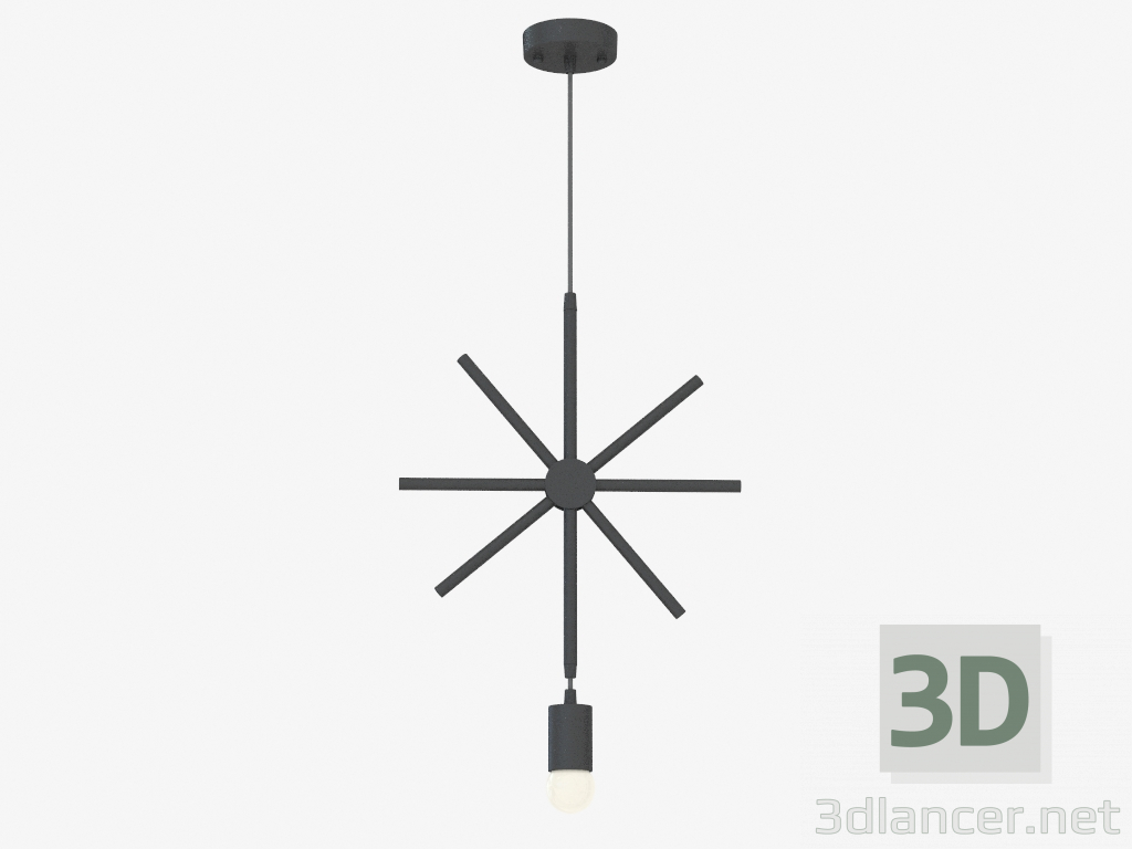 modello 3D lampada a sospensione (S111016 1E) - anteprima