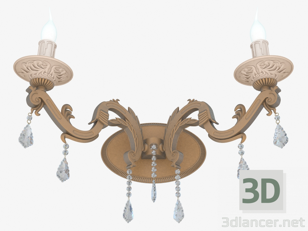 modèle 3D Bougeoir préférés Porchelano (1090-2w) - preview
