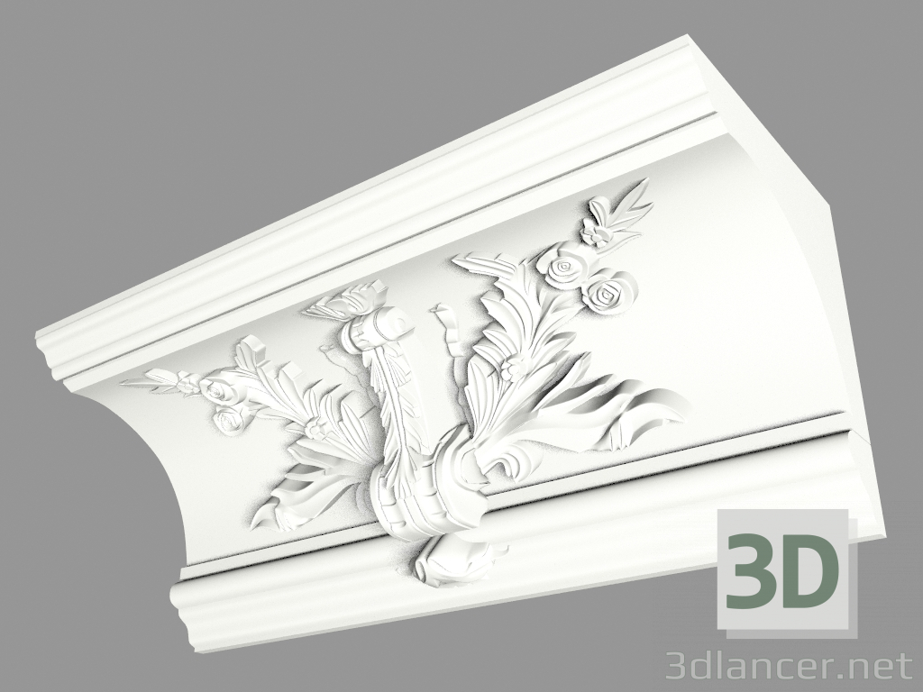 3D modeli Kalıplı saçak (KF49k) - önizleme