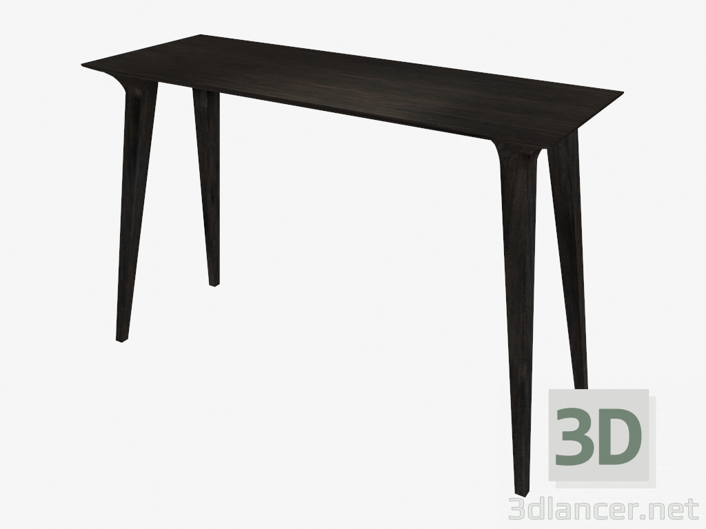 3 डी मॉडल कंसोल टेबल (ग्रे सना हुआ राख 40x110) - पूर्वावलोकन