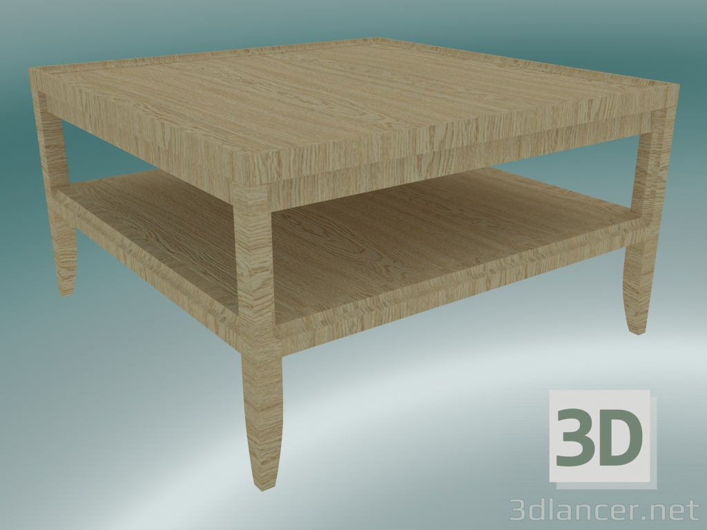 3 डी मॉडल कॉफी टेबल (लाइट ओक) - पूर्वावलोकन