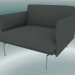 modèle 3D Aperçu du fauteuil (Remix 163, aluminium poli) - preview