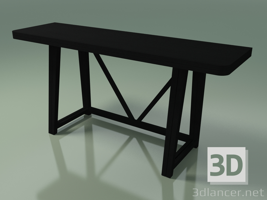 3d model Folding console table (51, Black) - preview
