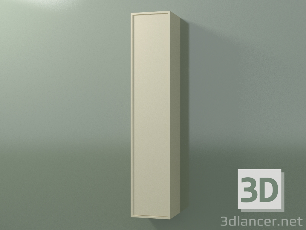 3D Modell Wandschrank mit 1 Tür (8BUADCD01, 8BUADCS01, Knochen C39, L 24, P 24, H 120 cm) - Vorschau