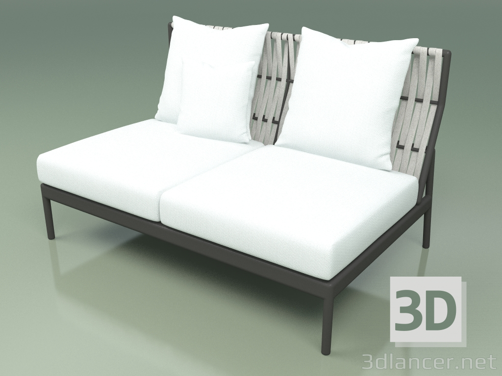modèle 3D Module canapé central 106 (Belt Clay) - preview