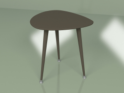 Приставний стіл Крапля монохромна (темно-коричневий)