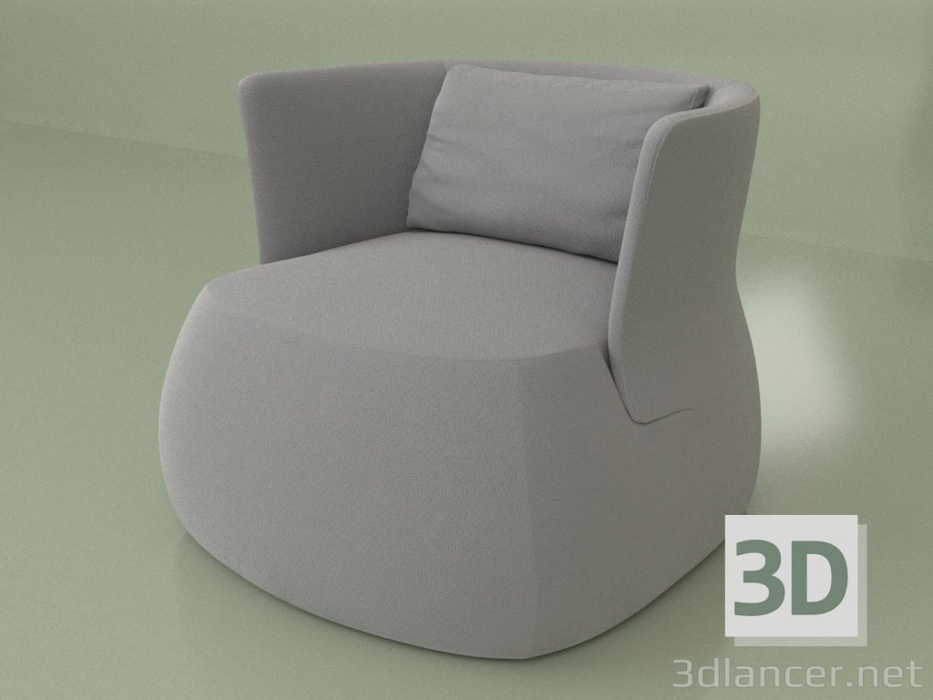 modèle 3D Fauteuil Pandora II - preview