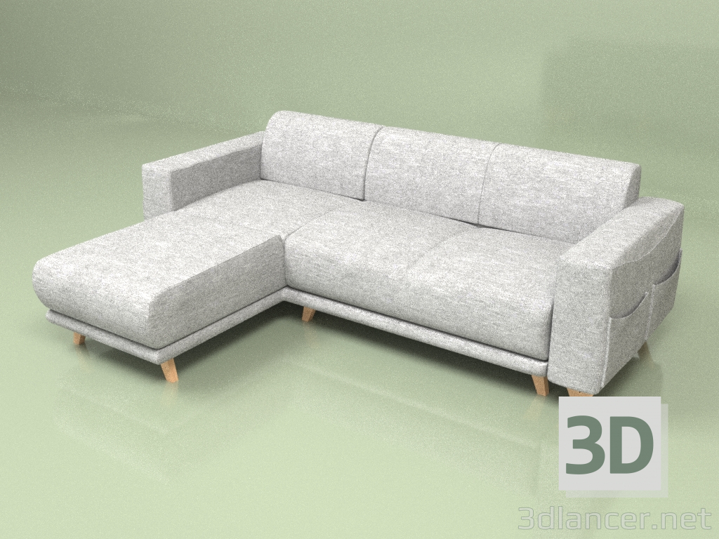 3D Modell Sofa Classy Sophie mit Canapee links - Vorschau