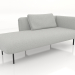 3d model Chaise longue 190 right (option 2) - preview