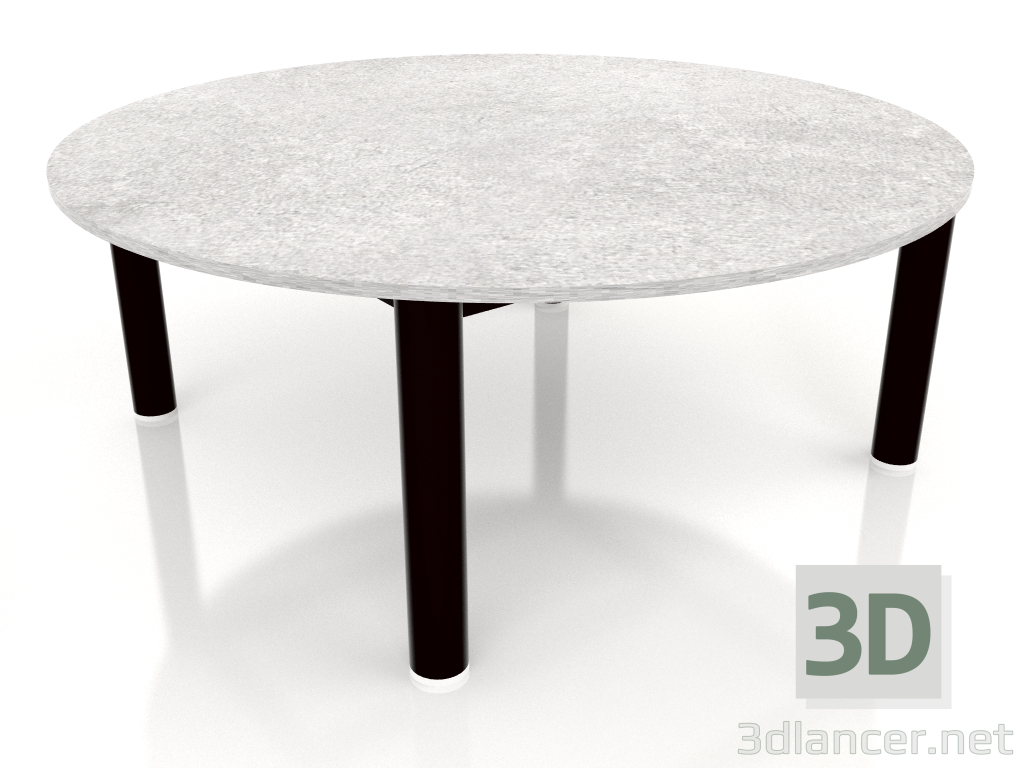 modèle 3D Table basse D 90 (Noir, DEKTON Kreta) - preview