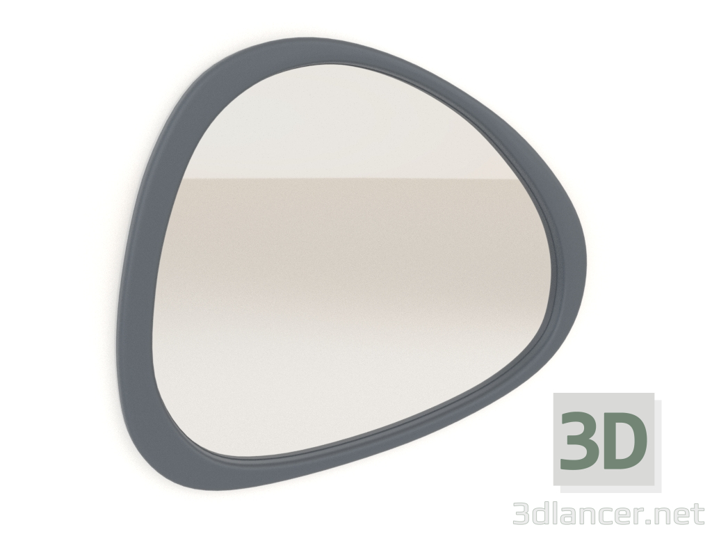 3d model Wall mirror small ASYM (slate) - preview 3d model Wall mirror small ASYM (slate) - preview