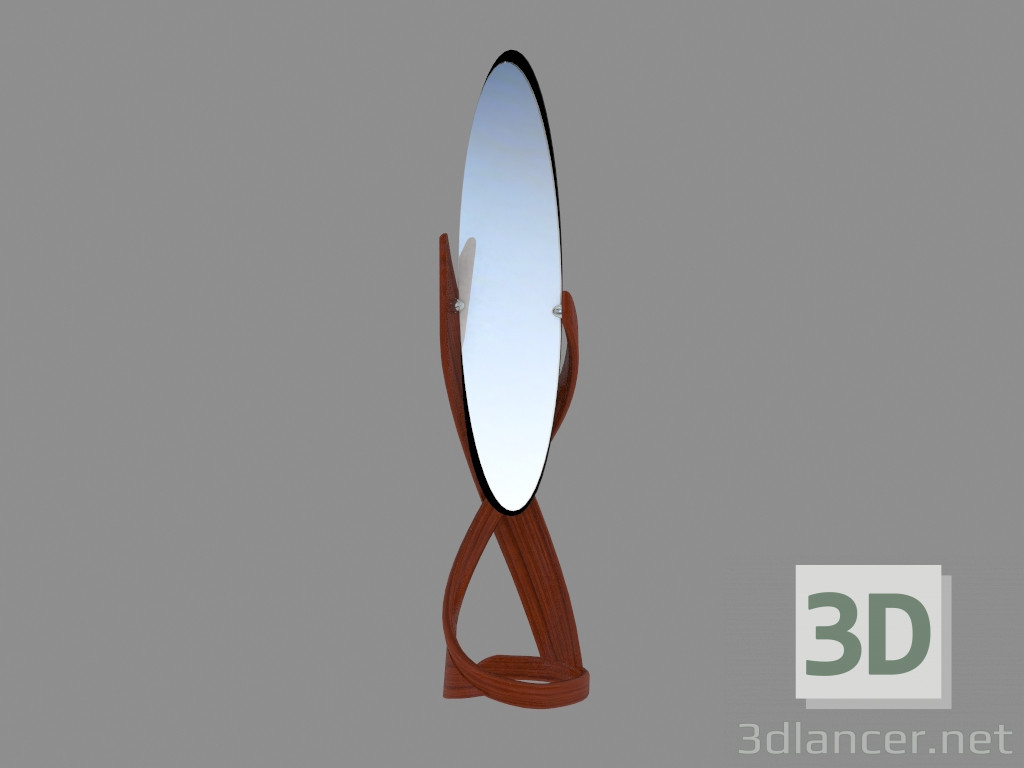 3D Modell Spiegelboden im Art Nouveau Stil - Vorschau
