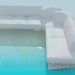 3D modeli Büyük kanepe - önizleme