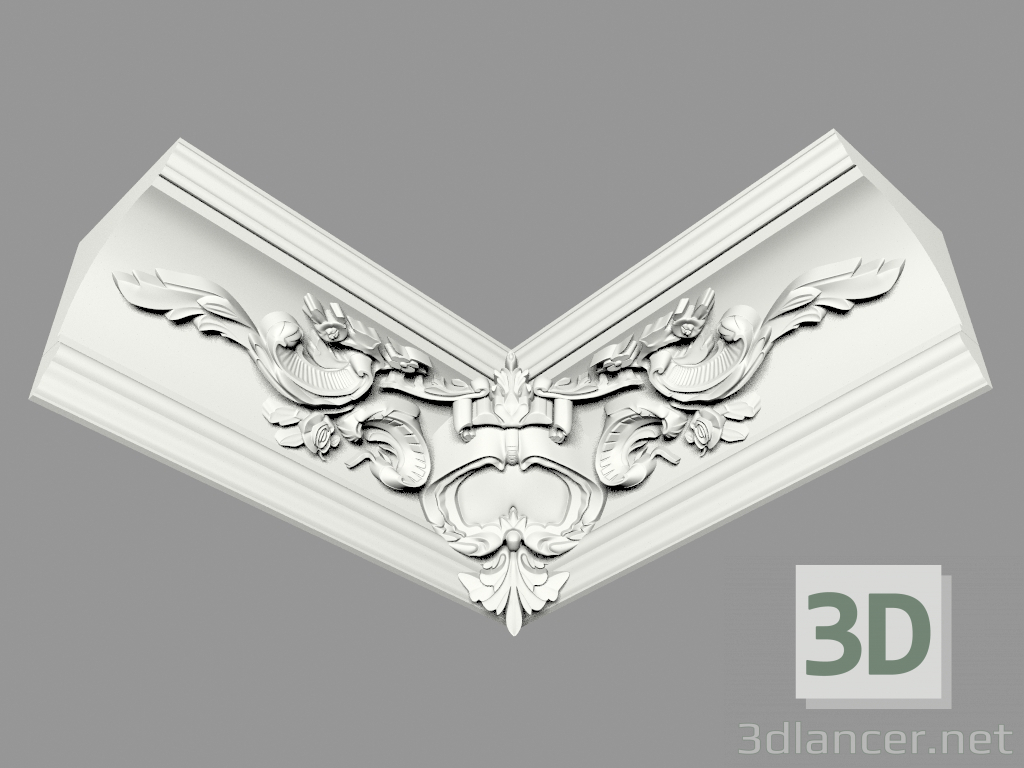3D modeli Kalıplı saçak (КФ49у) - önizleme